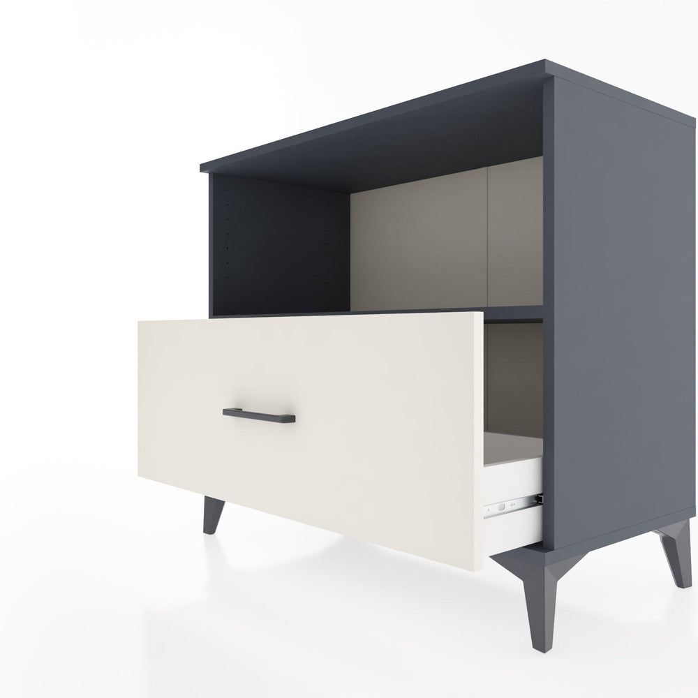 Woodntry Modular Dresser Anthracite 88x44x68 cm with Drawers and Shelves CR53-2