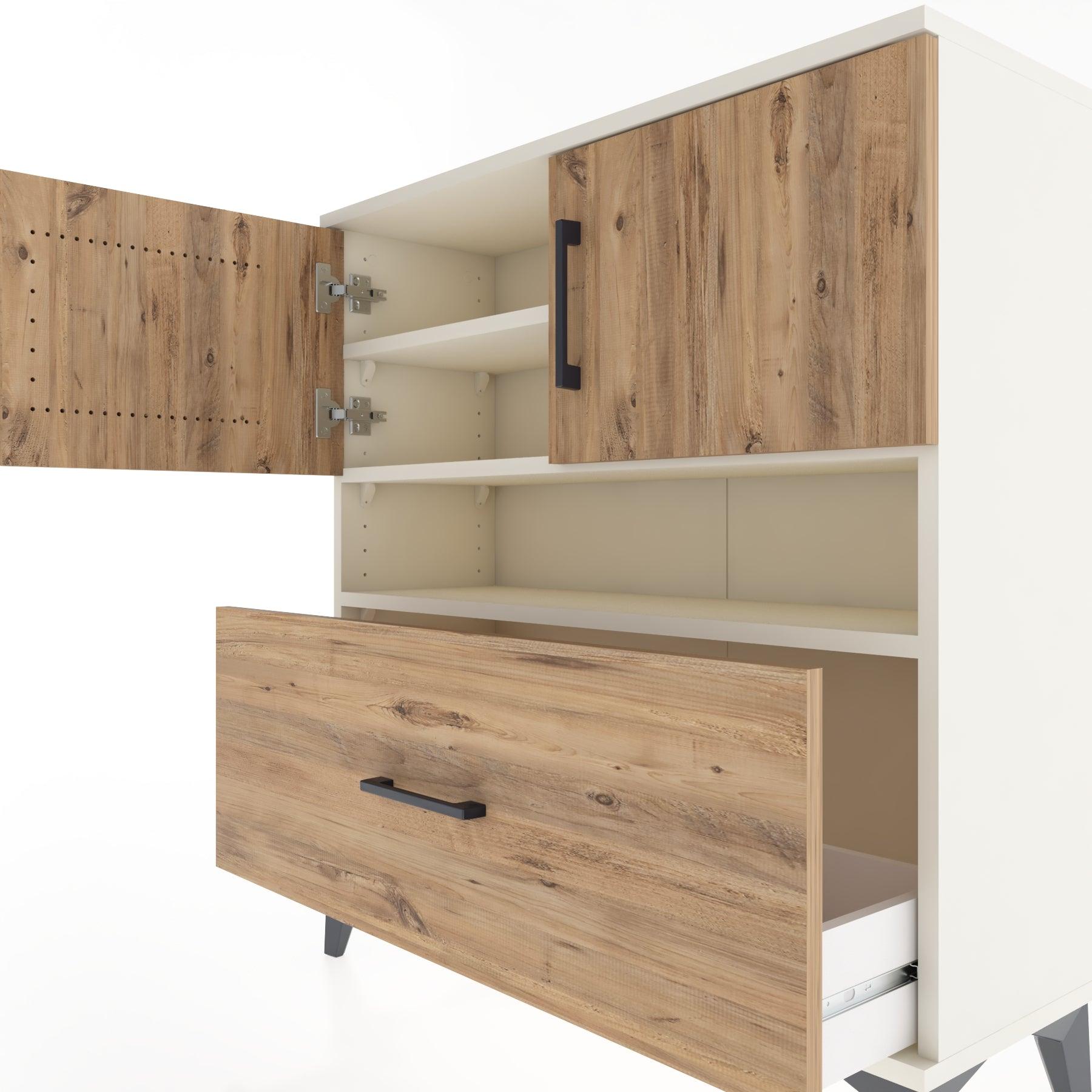 Woodntry Modular Dresser Moonstone 88x30x84 cm Functional F54-1