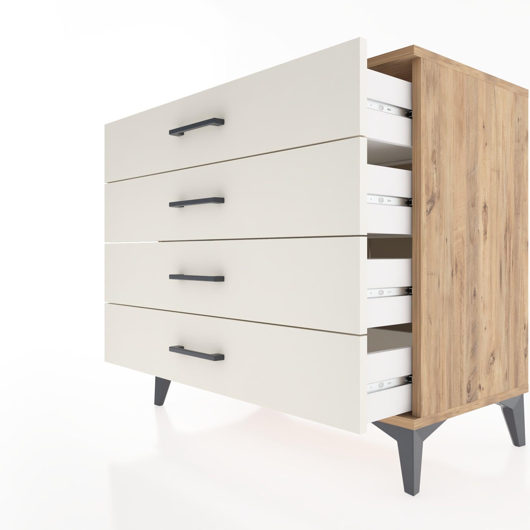Woodntry Modüler Şifonyer Çam 88x44x68 cm Çekmeceli C54-3