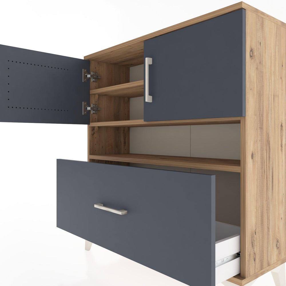 Woodntry Modüler Şifonyer Çam 88x30x84 cm Fonksiyonel F54-3