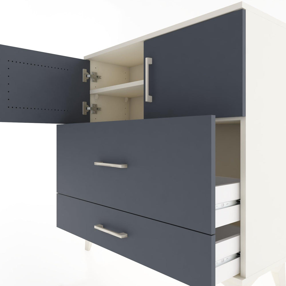 Woodntry Modular Dresser Moonstone 88x30x84 cm with Cover and Drawer KC55-1