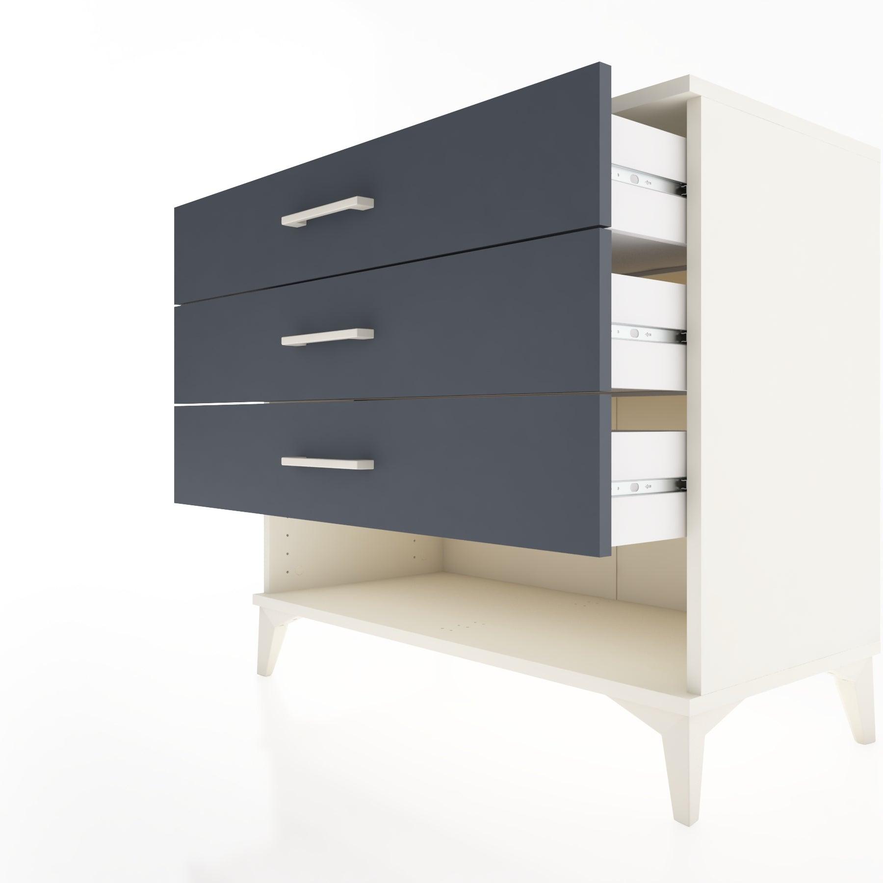Woodntry Modüler Şifonyer Aytaşı 88x44x68 cm Çekmeceli ve Raflı CR55-1