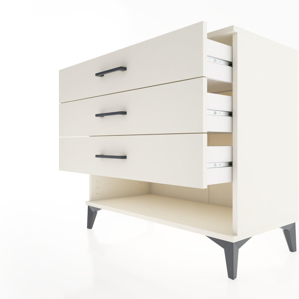 Woodntry Modular Dresser Moonstone 88x44x68 cm with Drawers and Shelves CR55-1