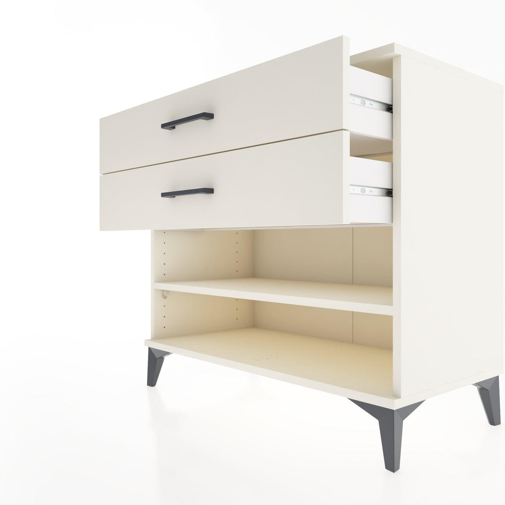 Woodntry Modular Dresser Moonstone 88x44x68 cm with Drawers and Shelves CR56-1