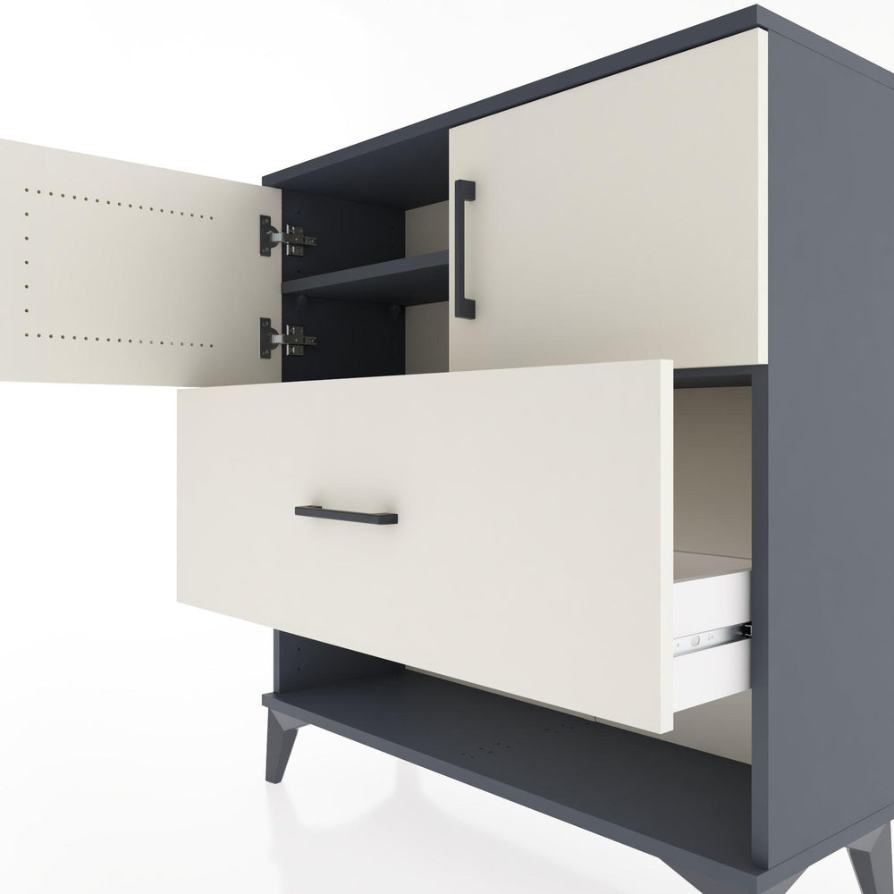 Woodntry Modular Dresser Anthracite 88x30x84 cm Functional F56-2