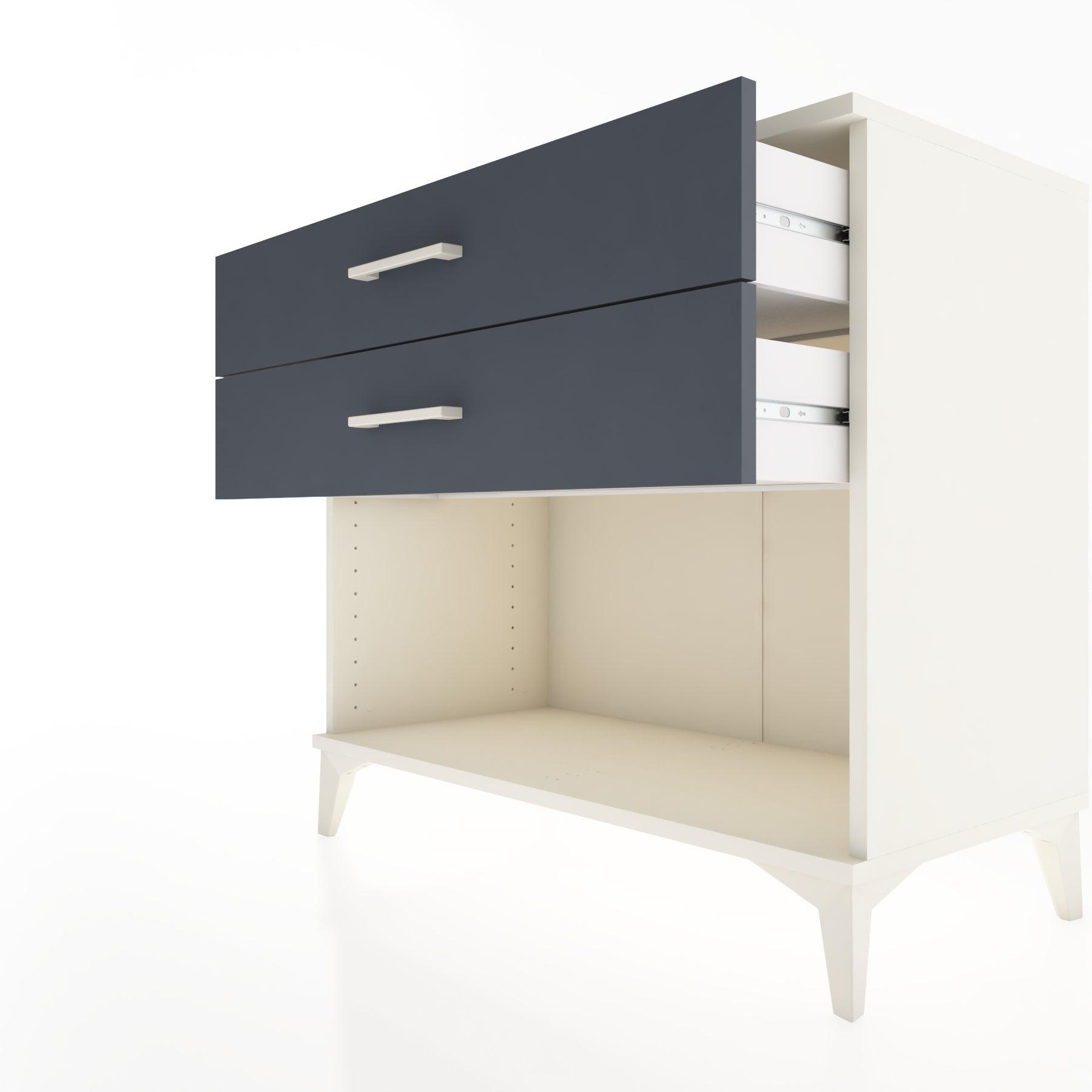 Woodntry Modüler Şifonyer Aytaşı 88x44x68 cm Çekmeceli ve Raflı CR57-1