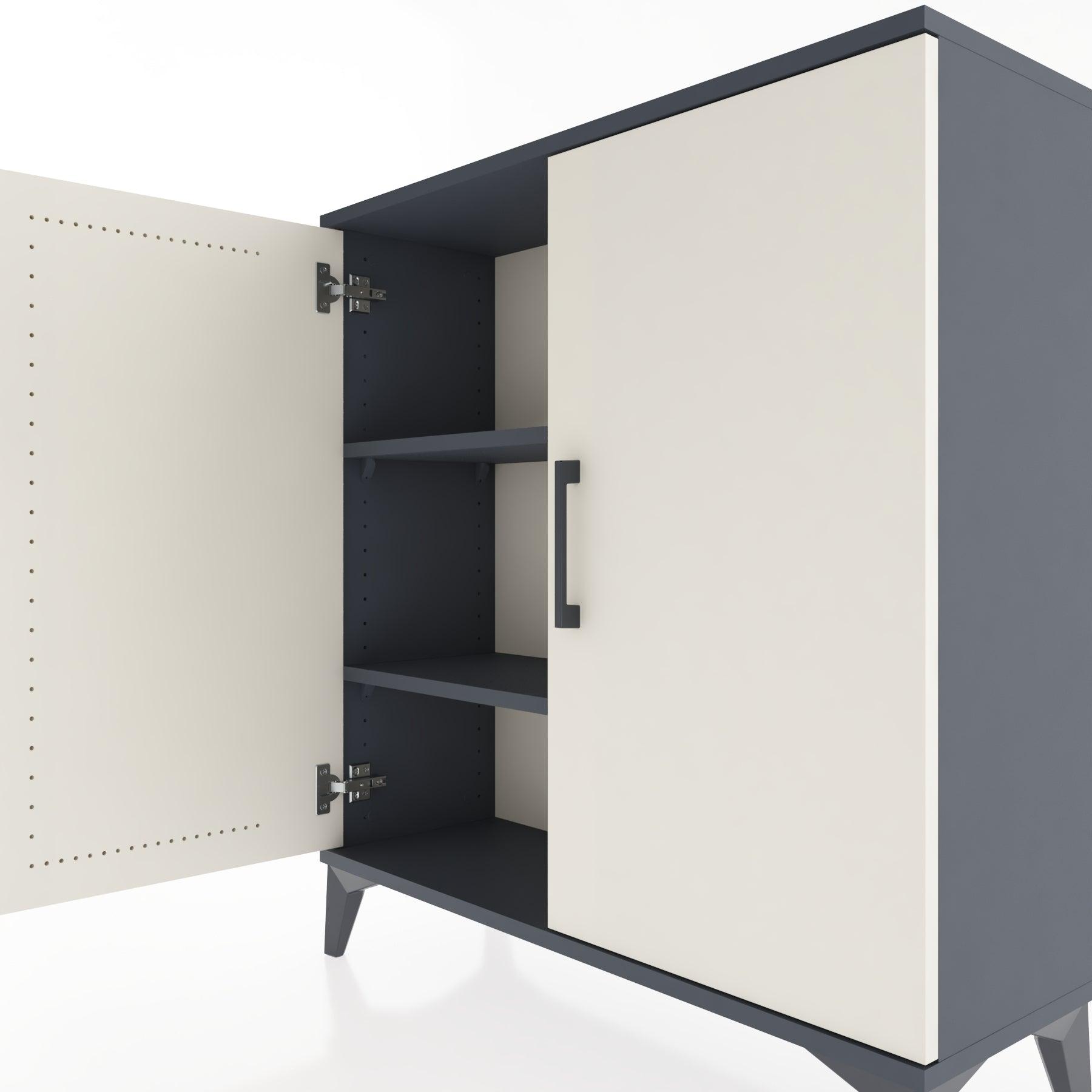 Woodntry Modular Dresser Anthracite 88x30x84 cm with Cover K57-2