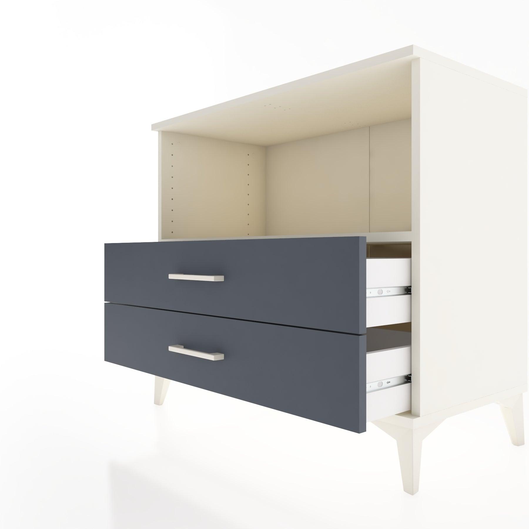 Woodntry Modüler Şifonyer Aytaşı 88x44x68 cm Çekmeceli ve Raflı CR59-1