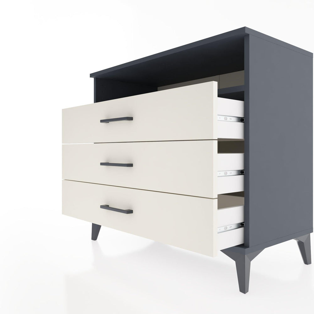 Woodntry Modular Dresser Anthracite 88x44x68 cm with Drawers and Shelves CR60-2