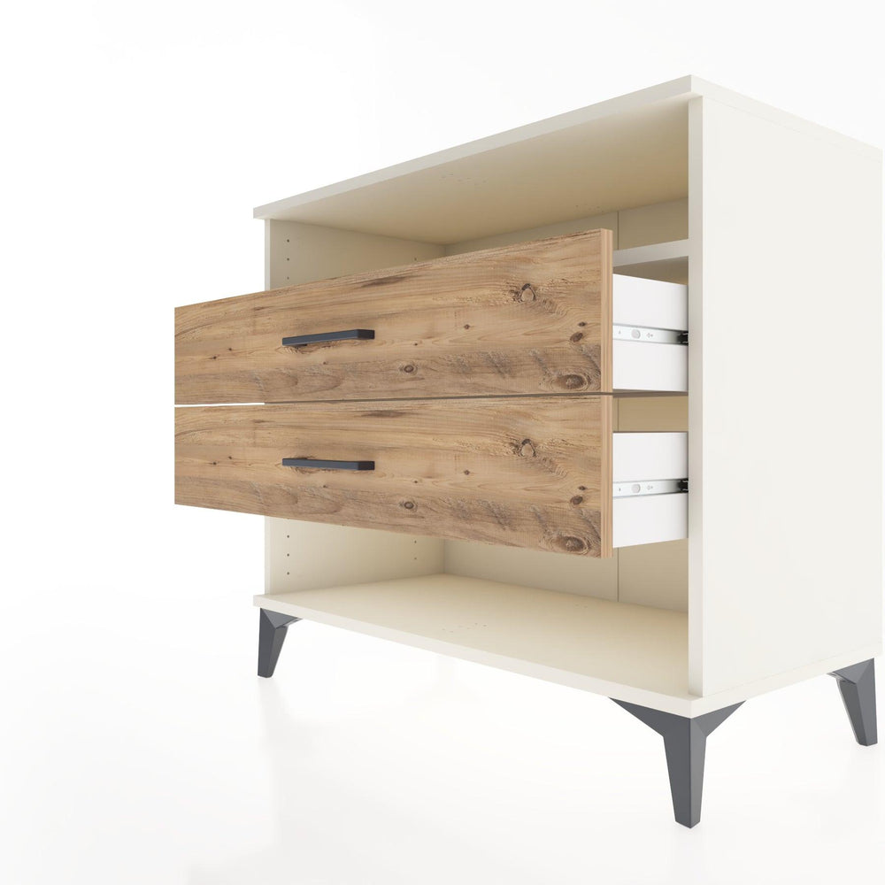 Woodntry Modüler Şifonyer Aytaşı 88x44x68 cm Çekmeceli ve Raflı CR61-1