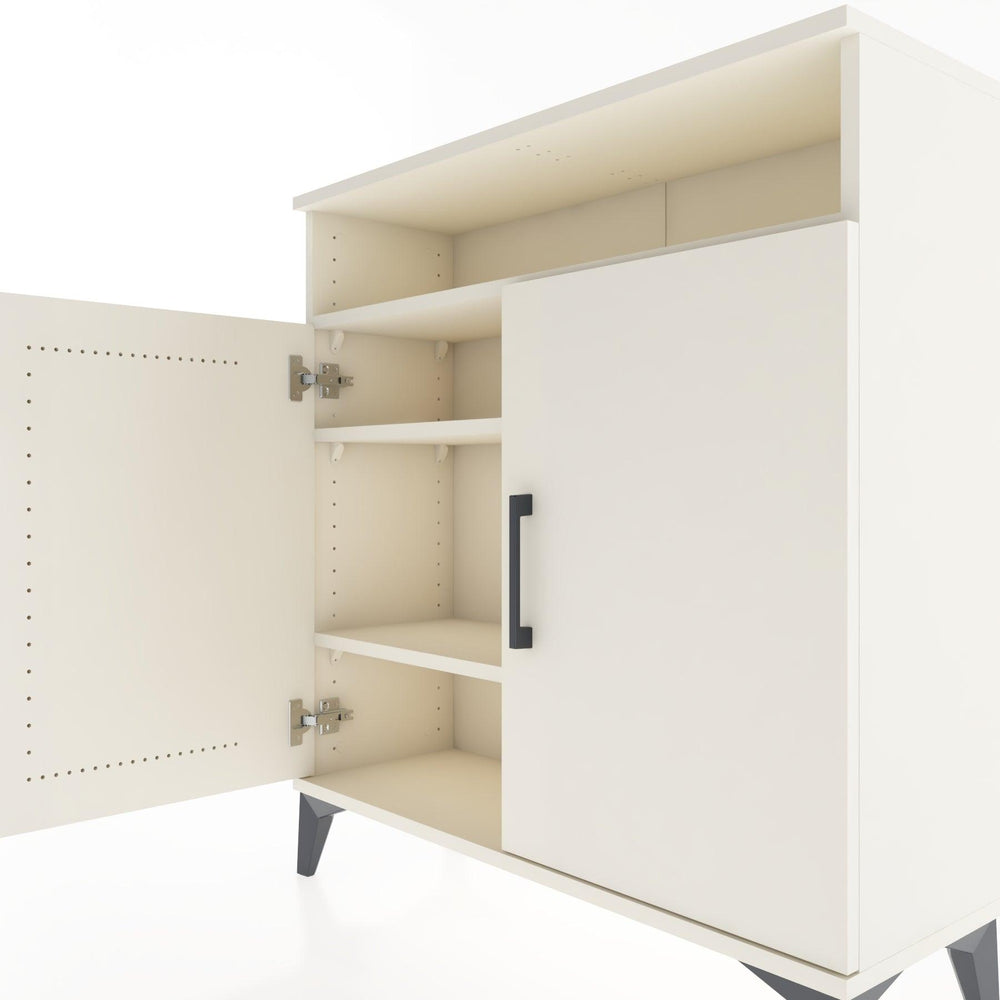 Woodntry Modüler Şifonyer Aytaşı 88x30x84 cm Kapaklı ve Raflı KR61-1