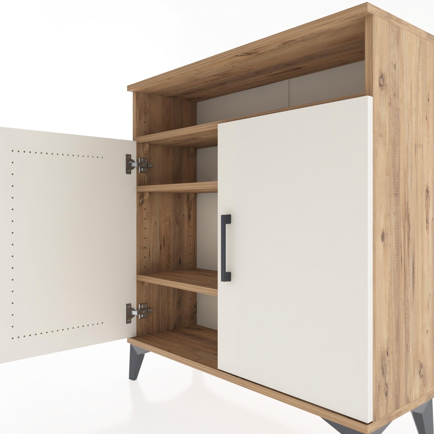 Woodntry Modular Dresser Pine 88x30x84 cm with Cover and Shelf KR61-3
