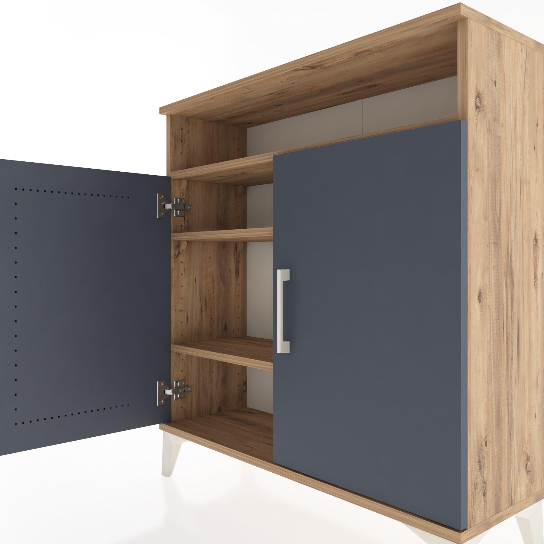Woodntry Modular Dresser Pine 88x30x84 cm with Cover and Shelf KR61-3