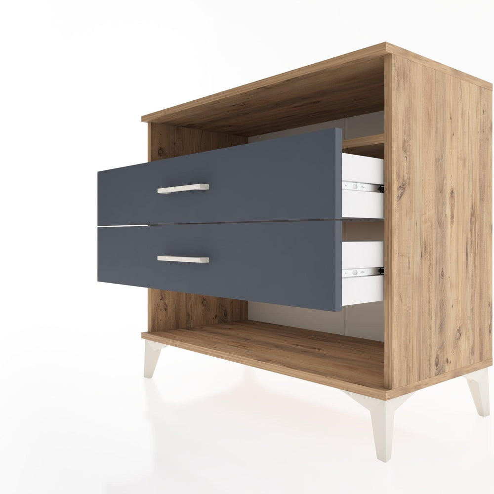 Woodntry Modüler Şifonyer Çam 88x44x68 cm Çekmeceli ve Raflı CR61-3