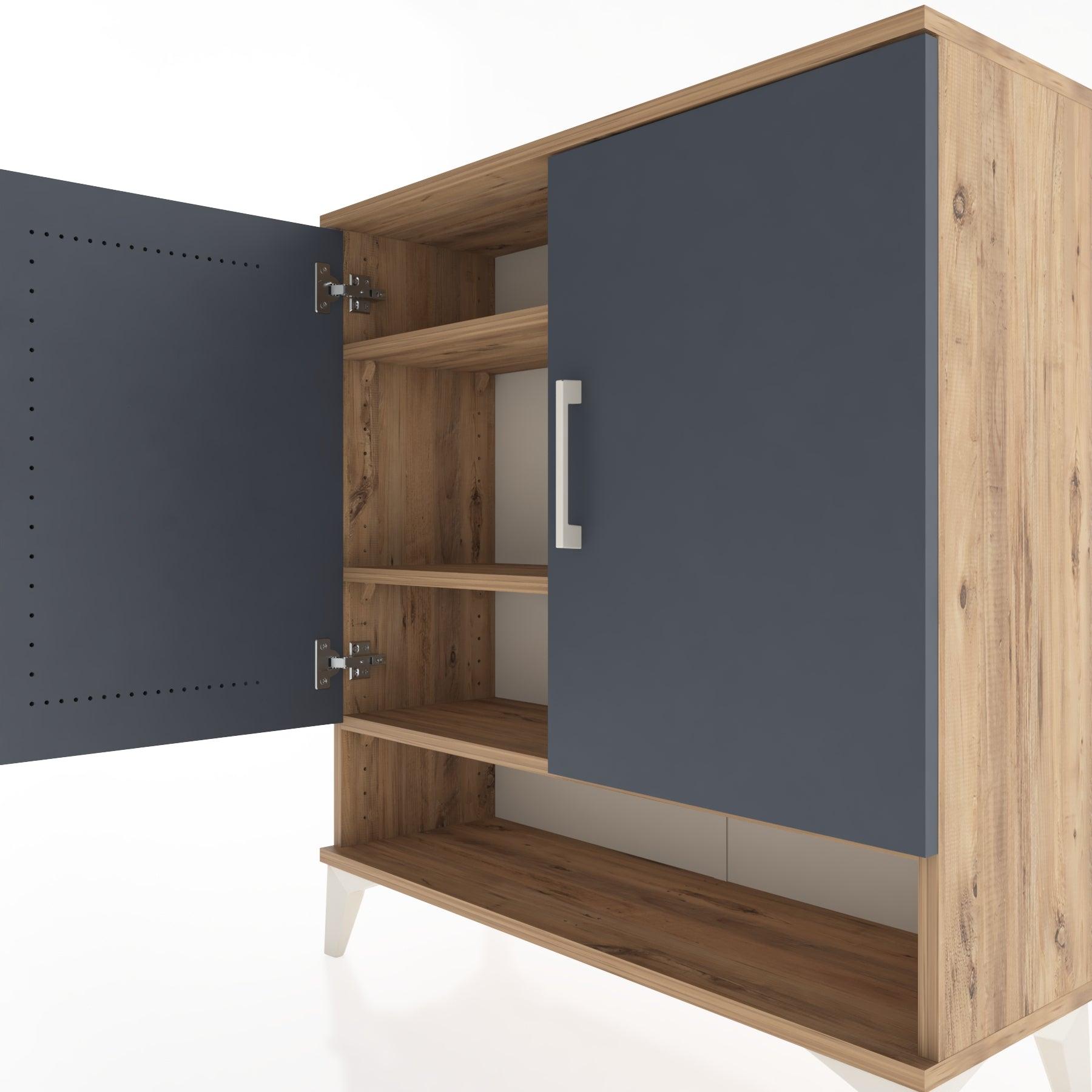 Woodntry Modular Dresser Pine 88x30x84 cm with Cover and Shelf KR62-3