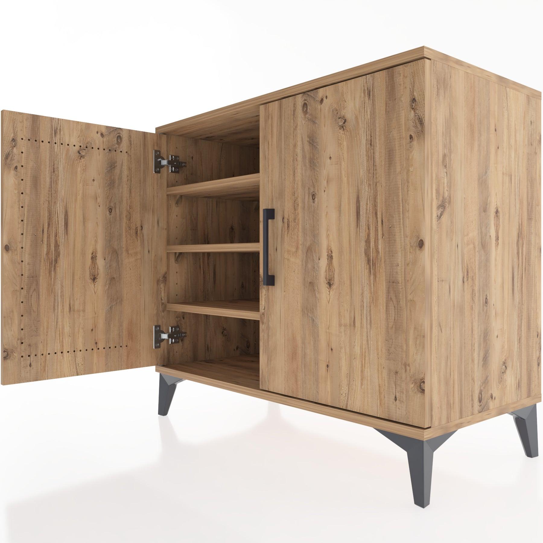 Woodntry Modüler Şifonyer Çam 88x44x68 cm Kapaklı K62-3