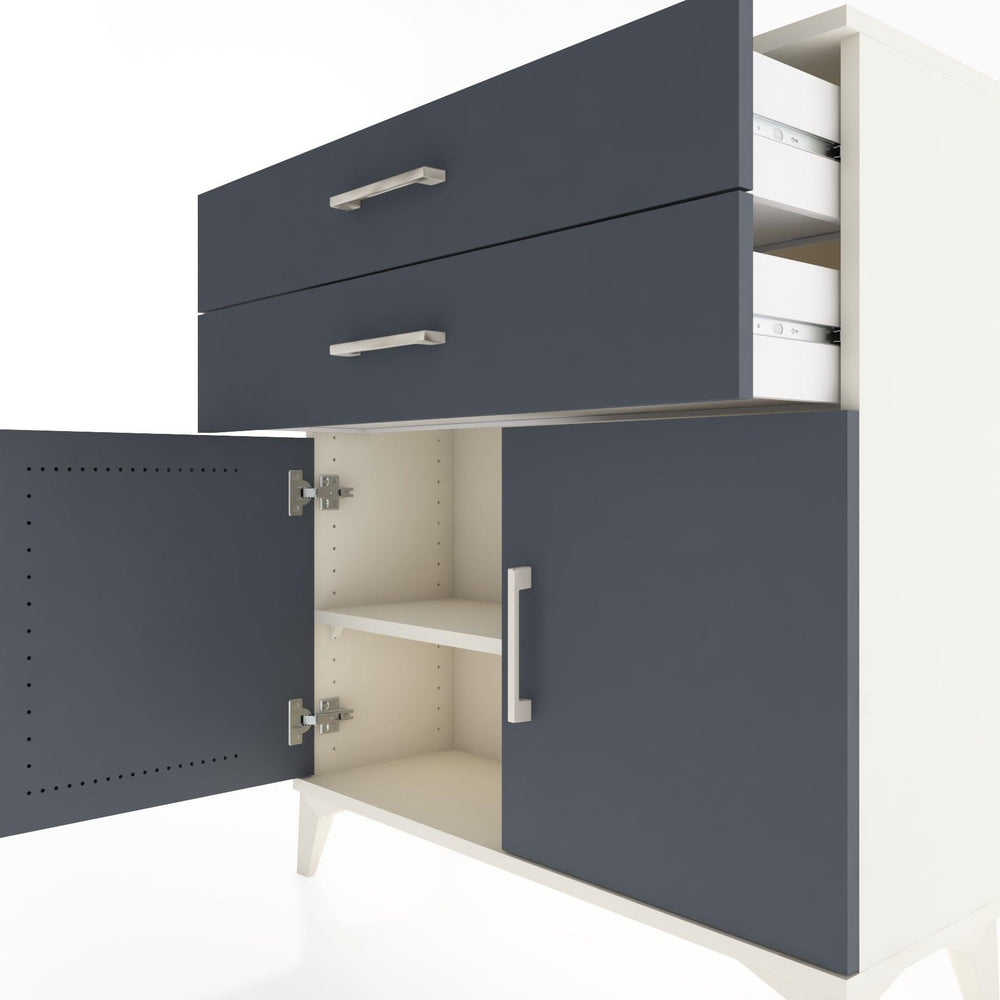 Woodntry Modüler Şifonyer Aytaşı 88x30x84 cm Kapaklı ve Çekmeceli KC63-1