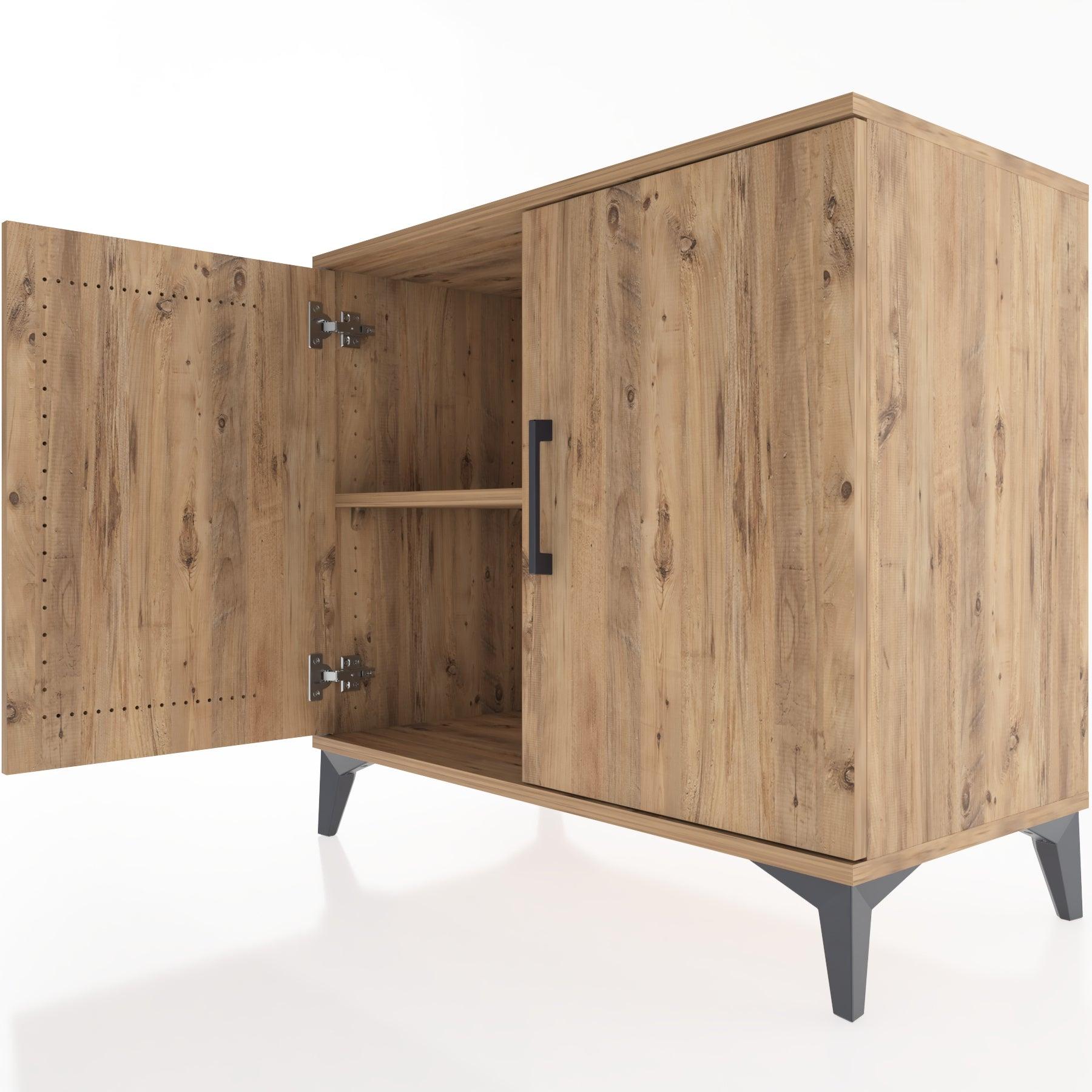 Woodntry Modüler Şifonyer Çam 88x44x68 cm Kapaklı K64-3
