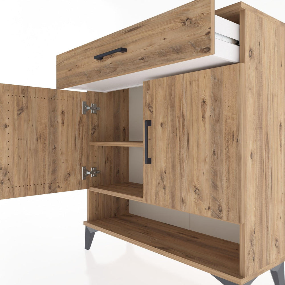 Woodntry Modüler Şifonyer Çam 88x30x84 cm Fonksiyonel F65-3