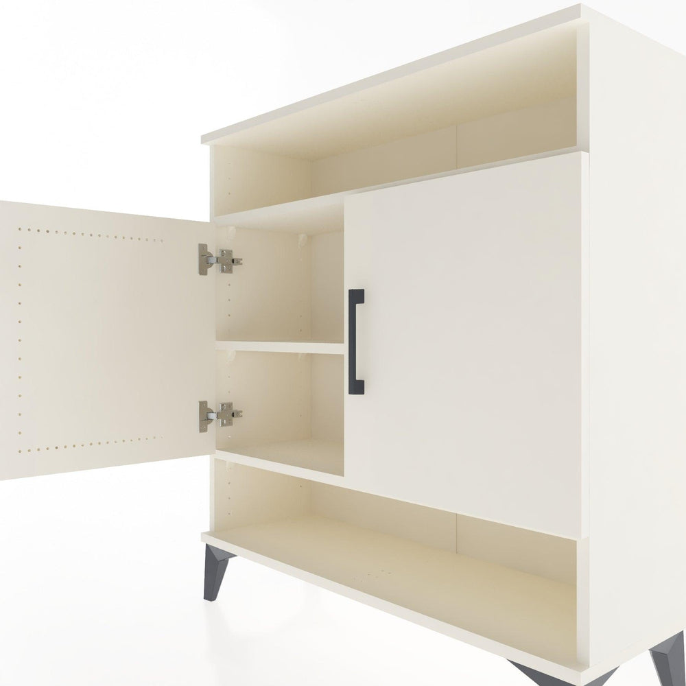 Woodntry Modüler Şifonyer Aytaşı 88x30x84 cm Kapaklı ve Raflı KR67-1