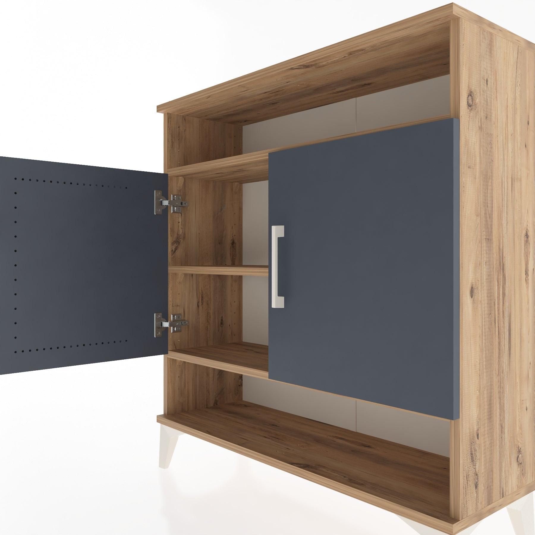 Woodntry Modular Dresser Pine 88x30x84 cm with Cover and Shelf KR67-3