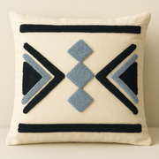 Woodnrty Handmade 30X30 cm Geometric Patterned Punch Pillow Case
