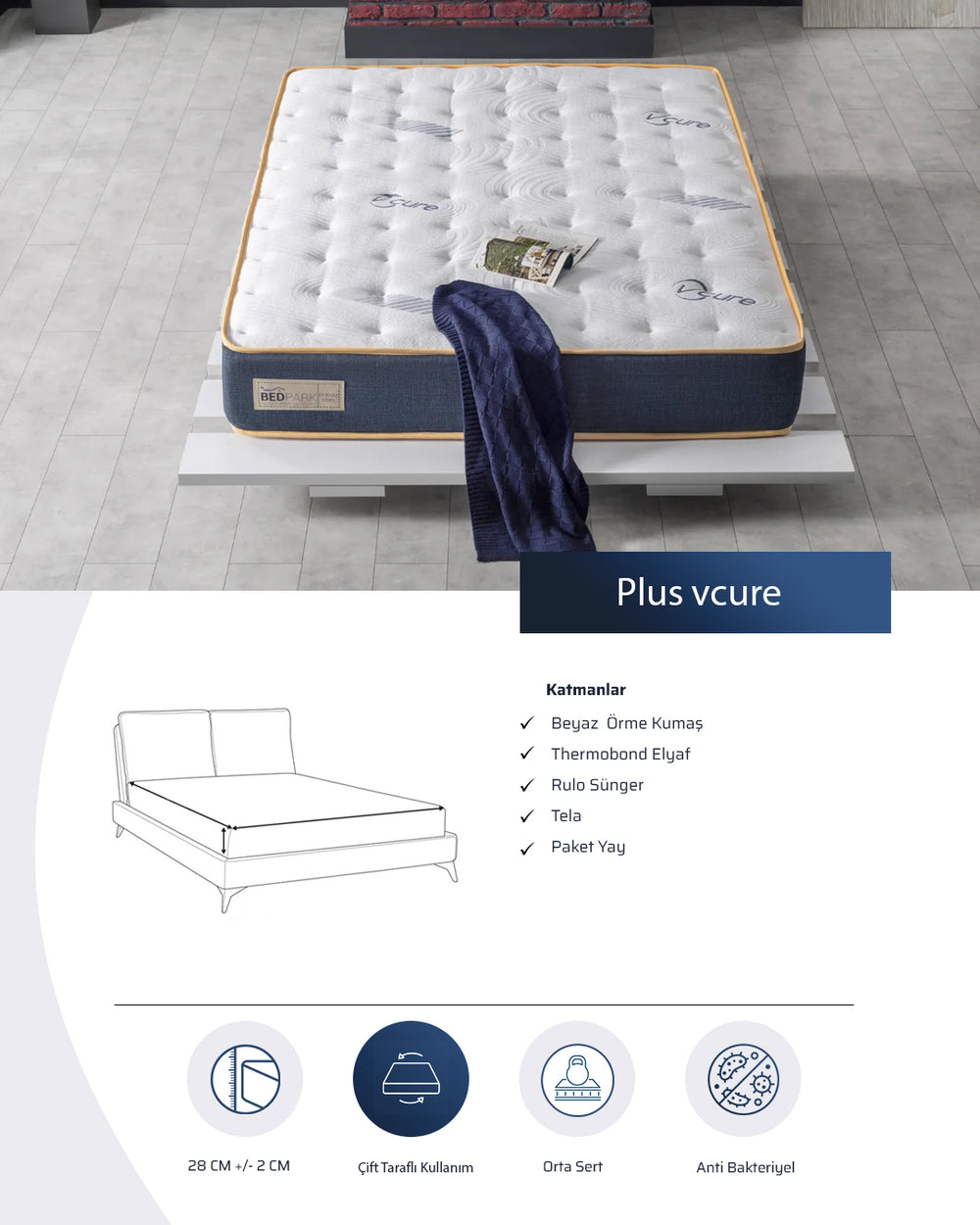 Woodnrty PLUS V-CURE YATAK