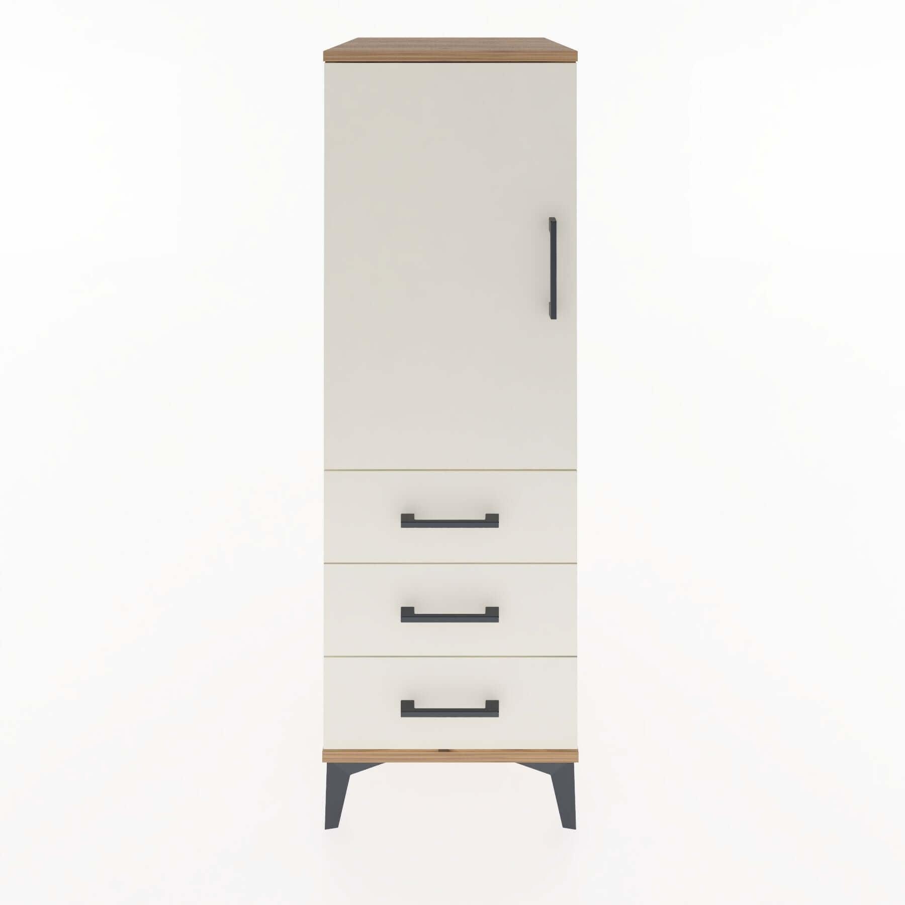 Woodntry Modular Cabinet Pine 44x30x122 cm with Doors and Drawers KC134-3