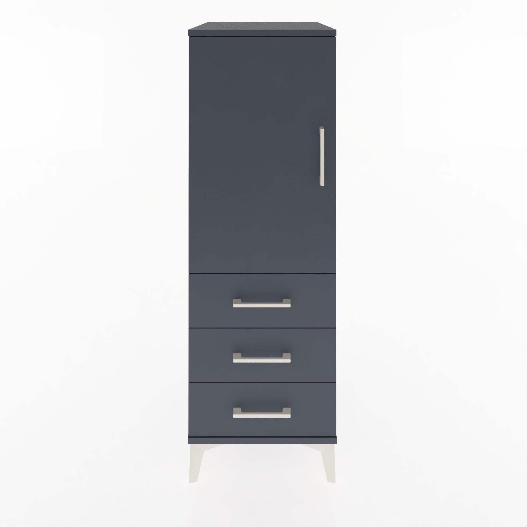 Woodntry Modular Cabinet Anthracite 44x59x122 cm with Doors and Drawers KC134-2
