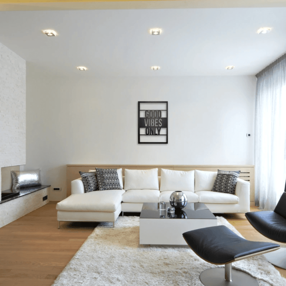 Woodnrty Good Vibes Only Metal Painting